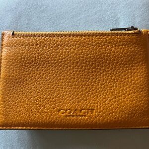 Coach New York Leather Wallet - Orange